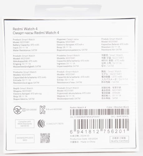 Xiaomi Redmi Watch 4 Smartwatch with 1.97