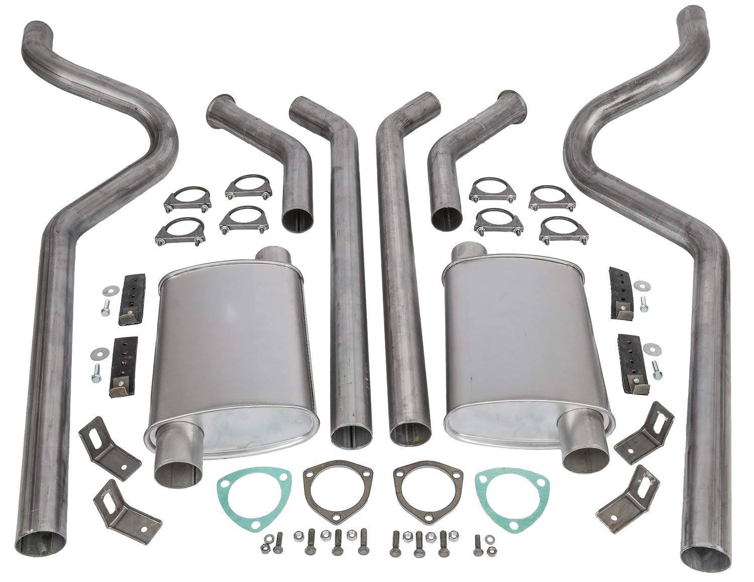 Jegs 30553 Header-Back Dual 2-1/2x22 Exhaust Kit