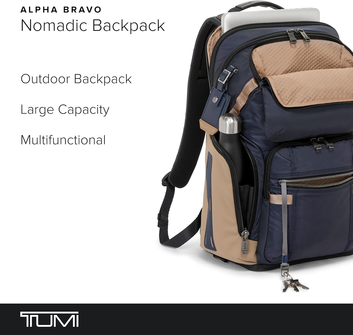 TUMI - Alpha Bravo Nomadic Backpack - Durable Carry On Backpack - 18.8