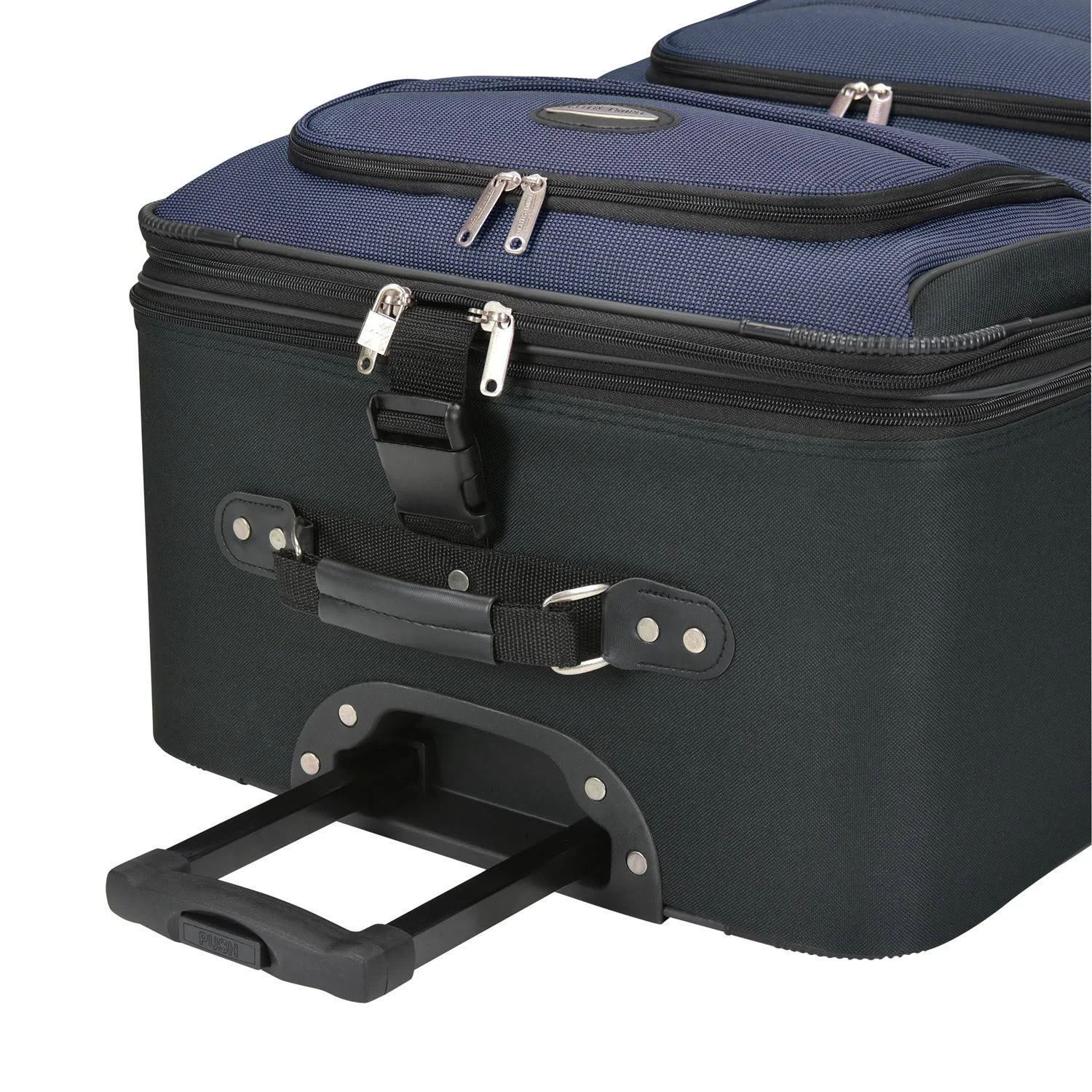 Traveler&s Choice Amsterdam 2-Piece Carry On Luggage Set - Navy
