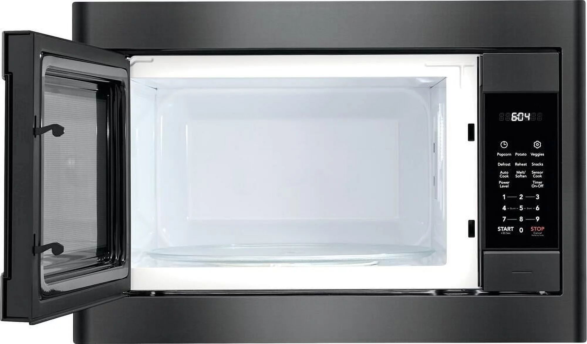 Frigidaire FGMO226NUD 25 Gallery Series Built-in Microwave with 2.2 cu. ft. Capacity Sensor Cooking One-Touch Options and Effortless Reheat in Black Stainless Steel