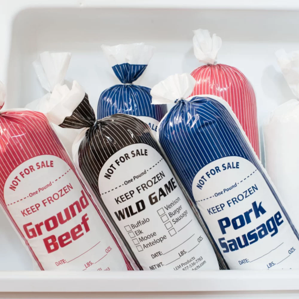 LEM 2 lb. Ground Beef Bags | 1000 Count