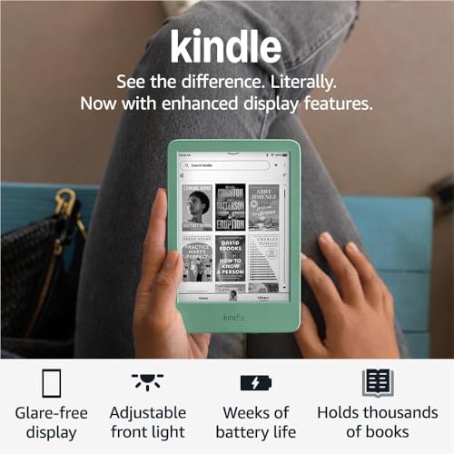 Like-New Amazon Kindle (16 GB) - Lightest and most compact Kindle, with glare-free display, faster page turns, adjustable front light, and long battery life - Black