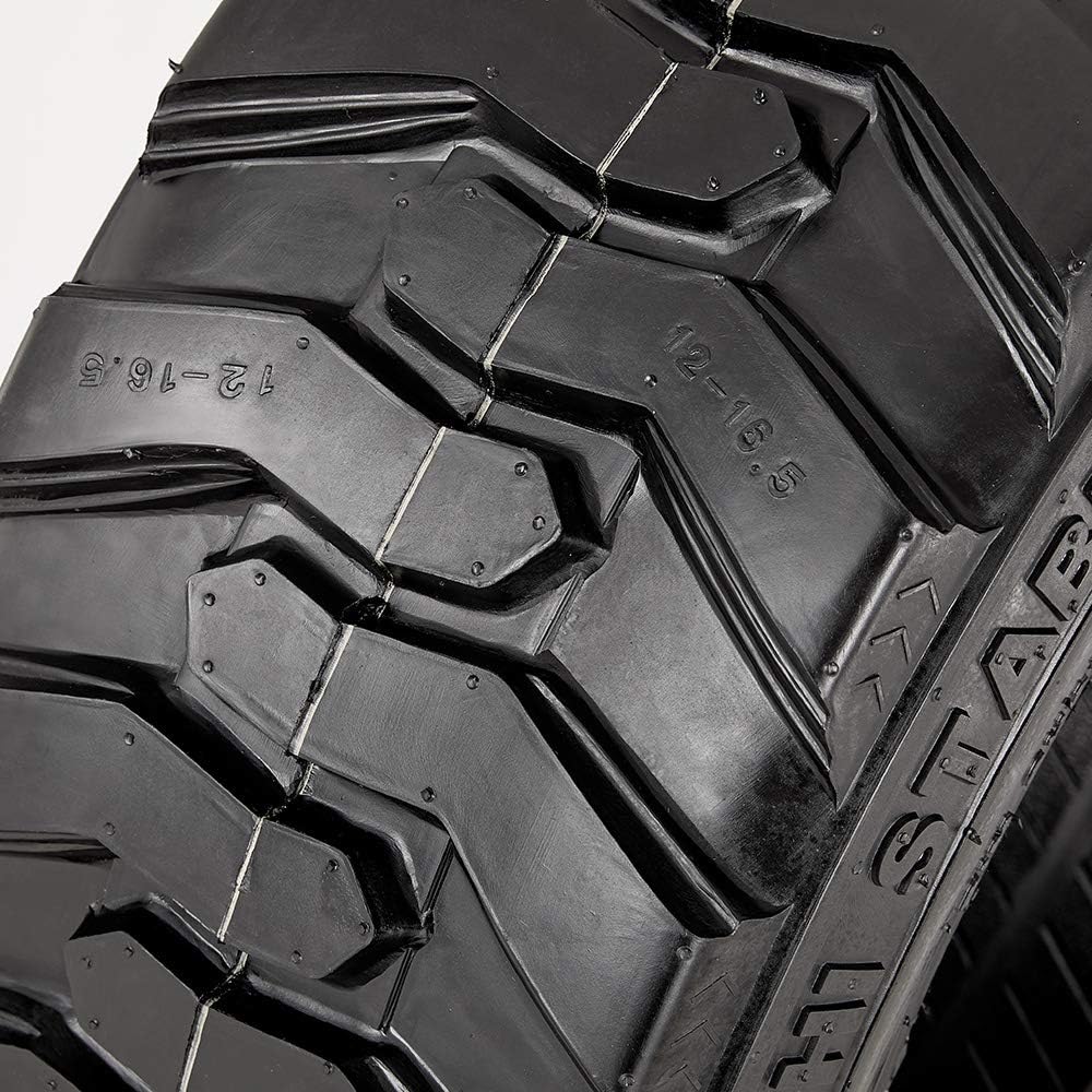 SUPERGUIDER Heavy Duty 12-16.5 Skid Steer Tires 12PR Industrial Bias Tire 12x16.5
