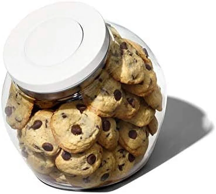 OXO Good Grips 3.0 Qt POP Medium Cookie Jar - Airtight Food Storage - for Snacks and More, White and Clear