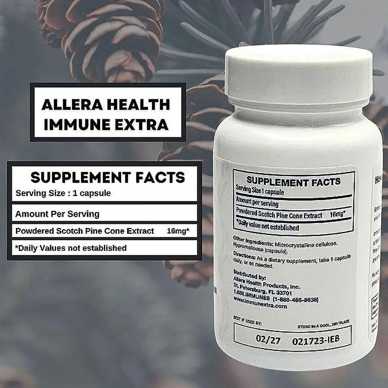 Immune Extra Allera Health Products 60 VCaps Pack of 3