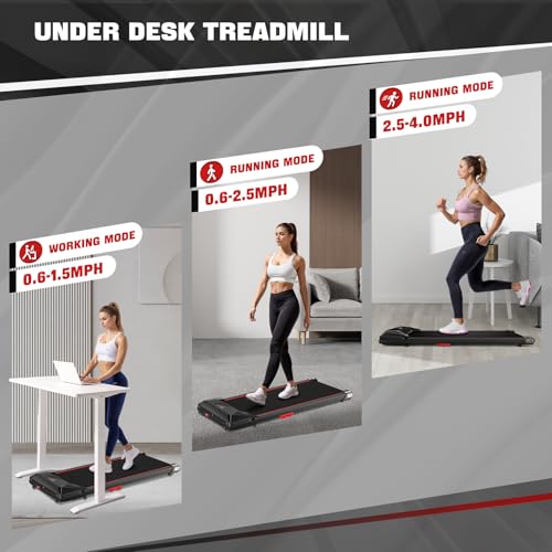 Sperax Walking Pad,Under Desk Treadmills for Home,340 Lbs Capacity,3 in 1 Portable Treadmill