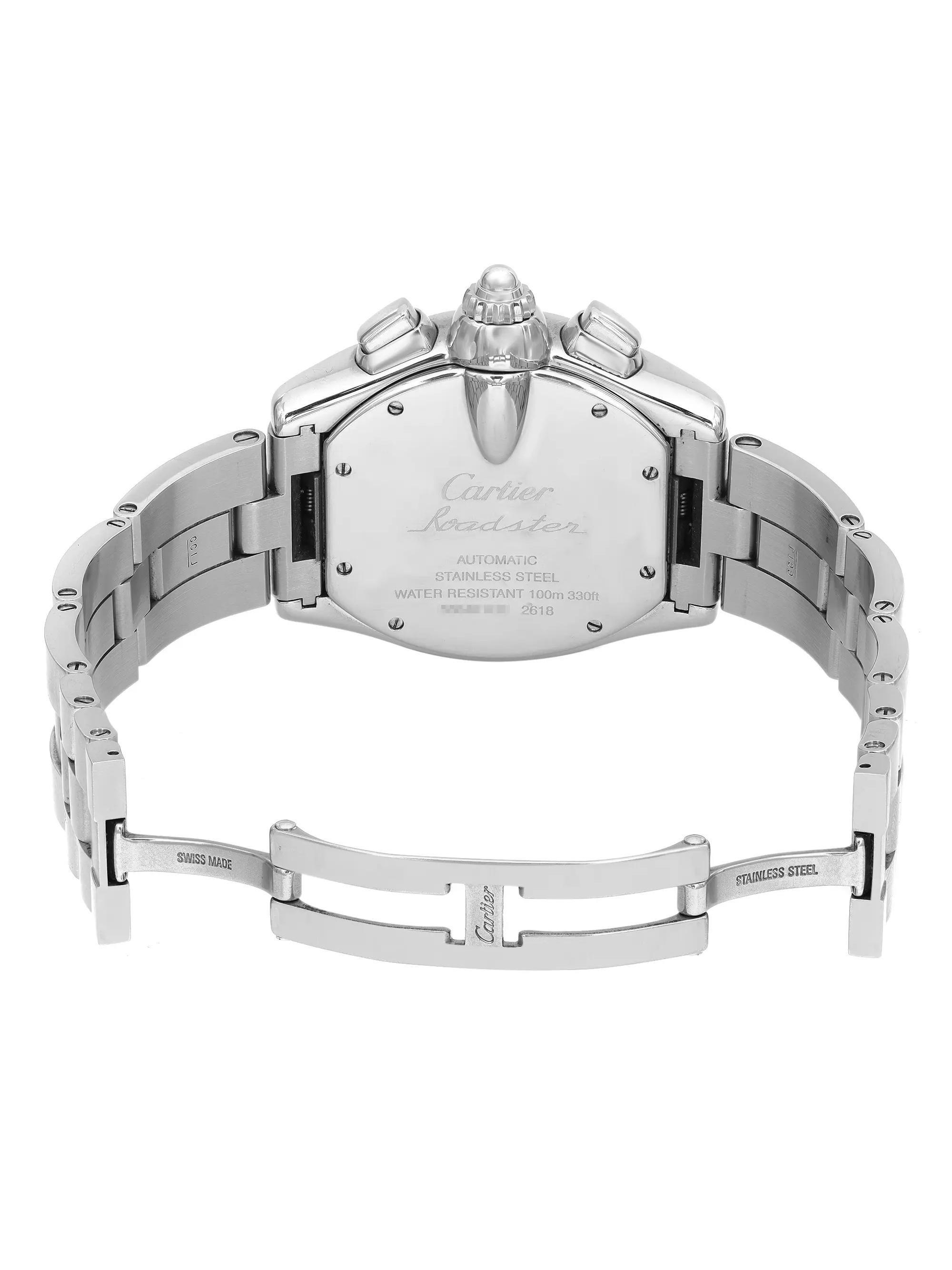 Cartier Roadster XL Steel Silver Dial Automatic Men Watch W62019X6