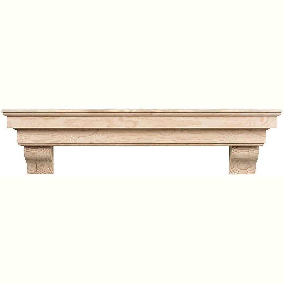 Mantels Direct Salem 72x22 Unfinished Fireplace Mantel Shelf