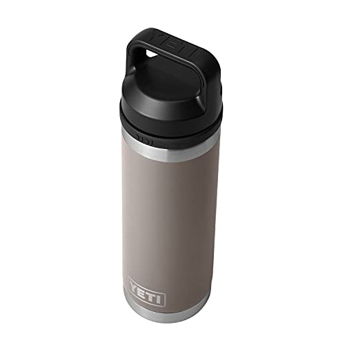 YETI Rambler 18 oz Bottle, Vacuum Insulated, Stainless Steel with Chug Cap, Sandstone Pink