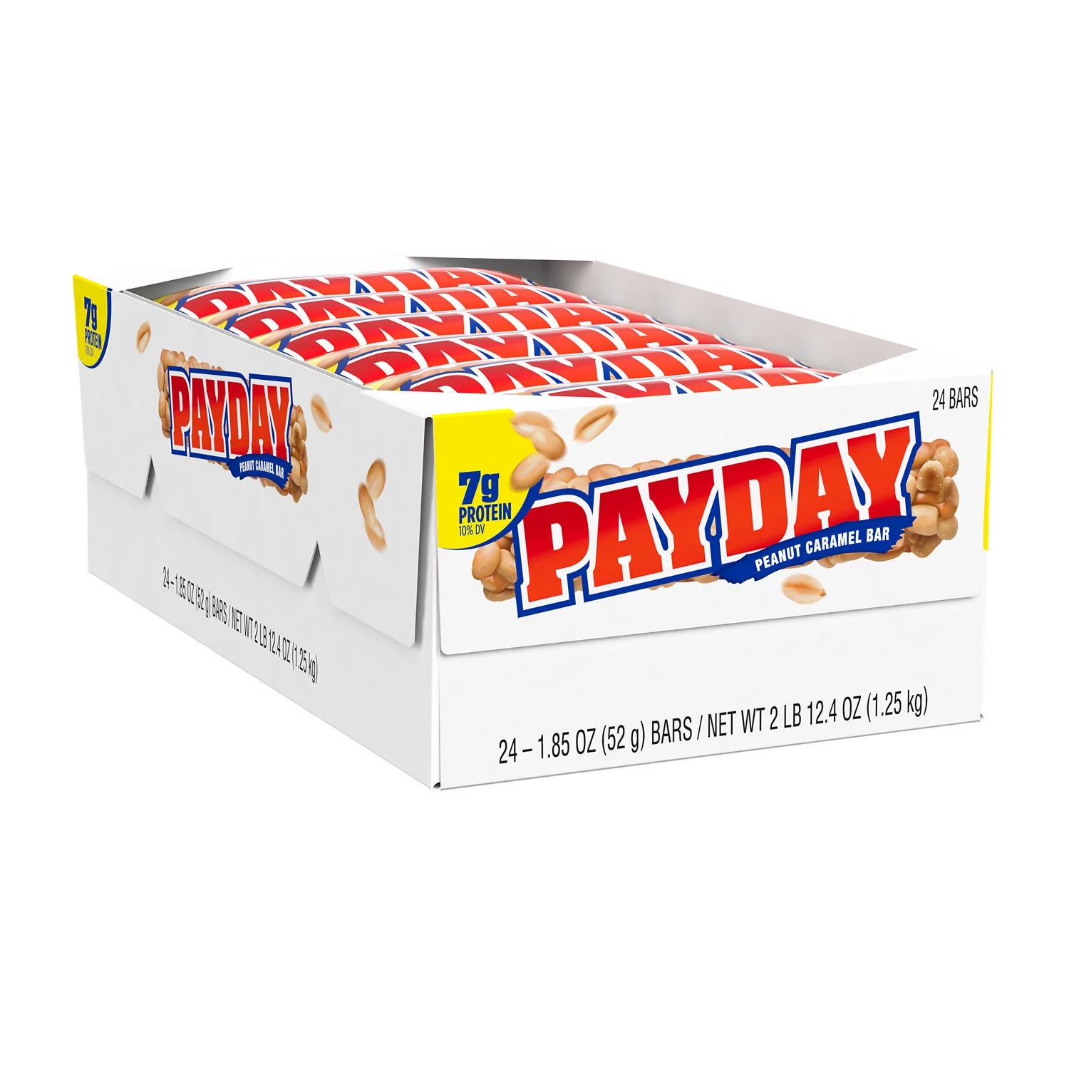 Payday Peanut Caramel Candy, Bars 1.85 oz, 24 Count