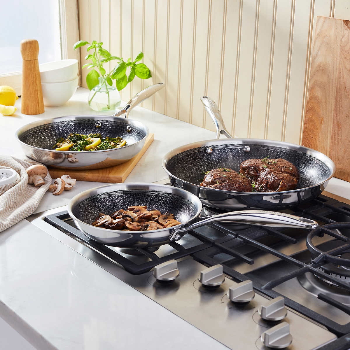 Henckels HXagon 3-piece Skillet Set