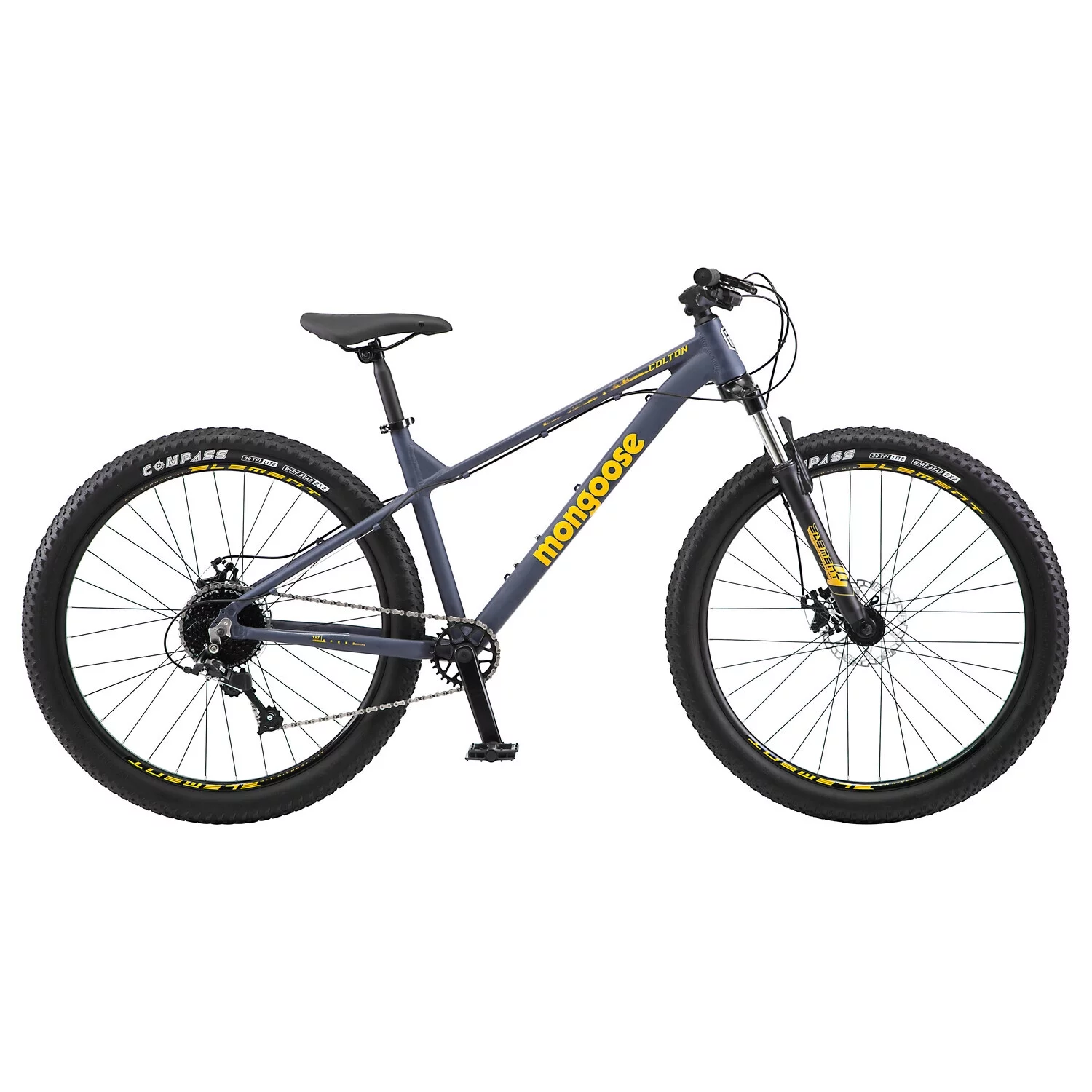 Mongoose Mongoose Colton Mountain Bike, 27.5-Inch Wheel, 7 Speeds, Slate Blue
