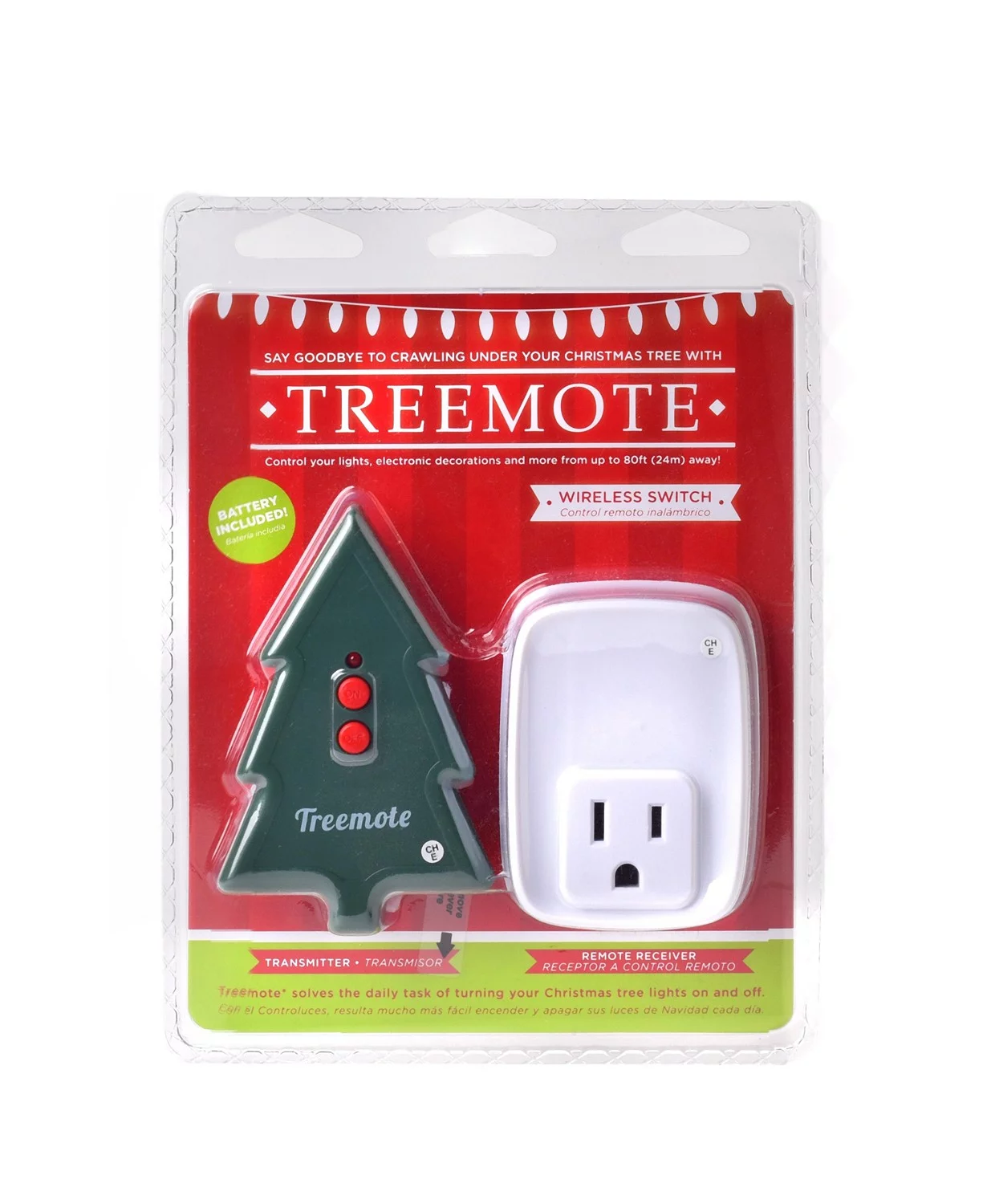 Treemote Christmas Tree Remote Wireless Switch Controls Lights & Electronics