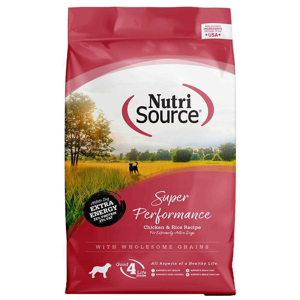 NutriSource Chicken & Rice Super Performance Dry Dog Food - Pet Supplies online store