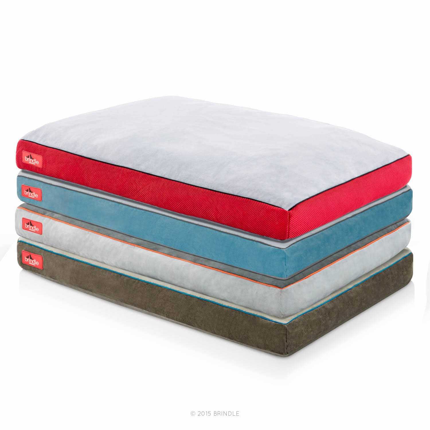 Brindle Soft Memory Foam Dog Bed with Removable Washable Cover - Pet Supplies online store