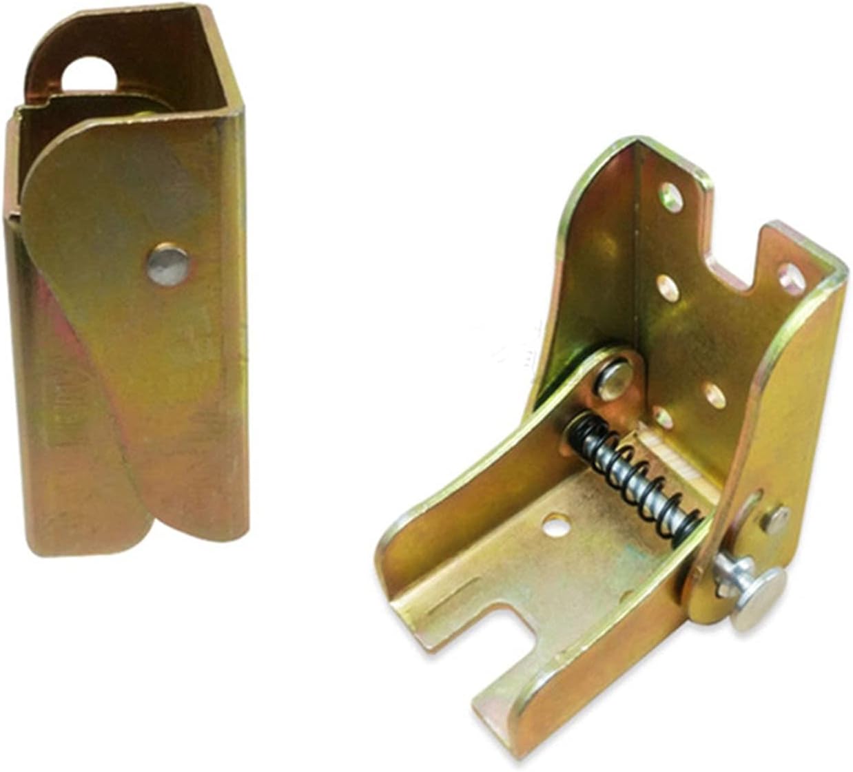 Hinge, 2PCS Iron Table Leg Hinge, Folding Bracket Notebook Table Chair Table Self-Locking Folding Foot Hinge Furniture Hardware Home Improvement