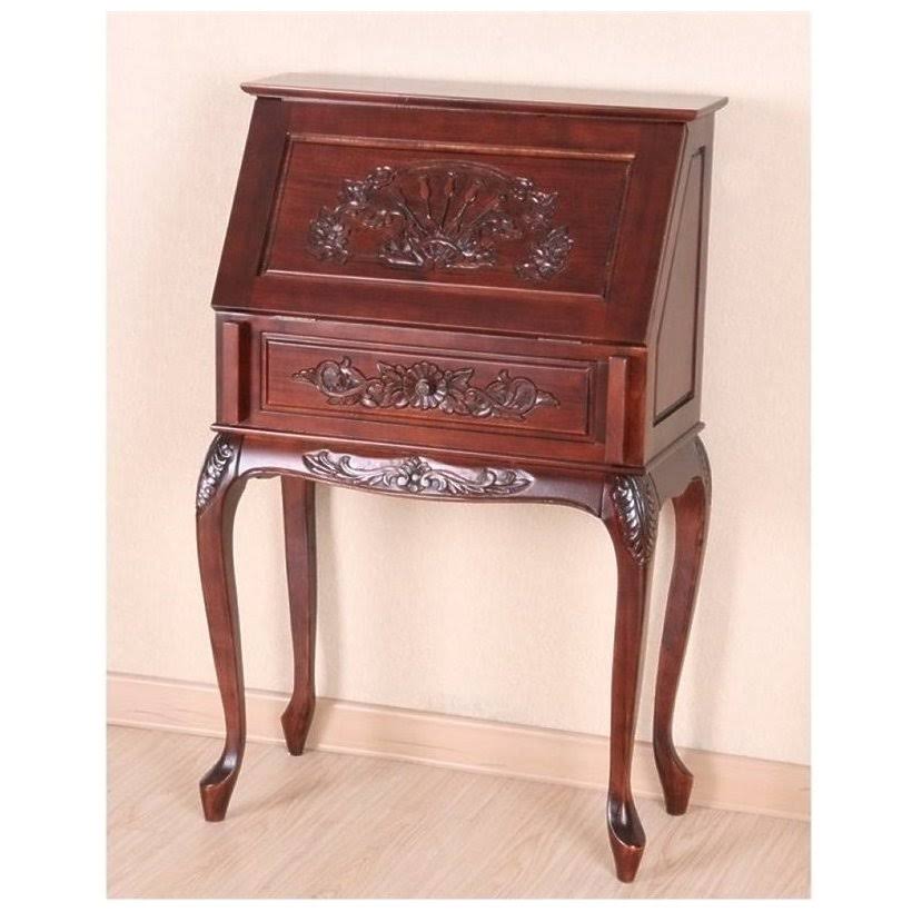 Bowery Hill Small Secretary Desk in Dual Walnut