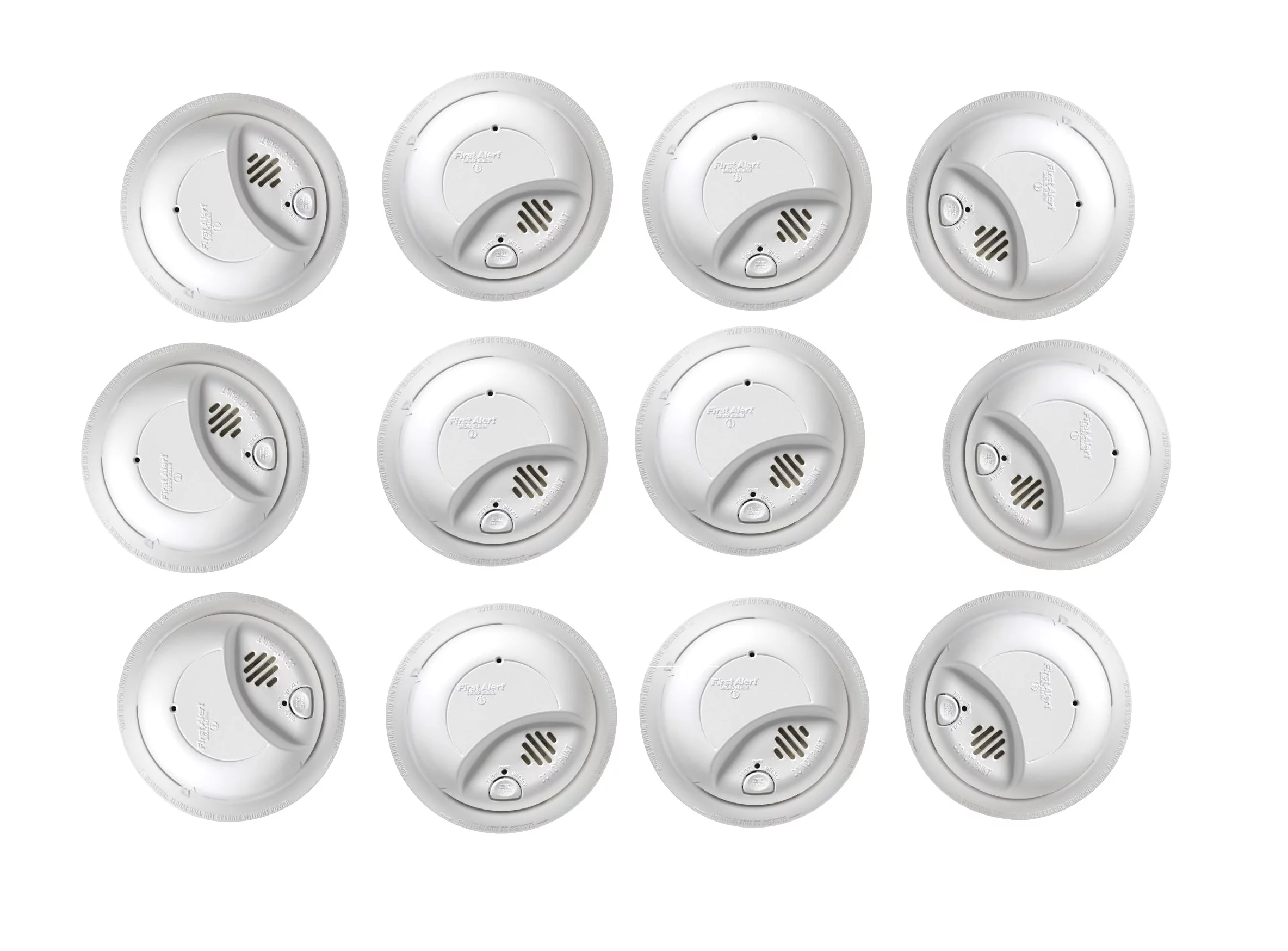 First Alert Hardwired Smoke Alarm with Battery Backup 12 PACK