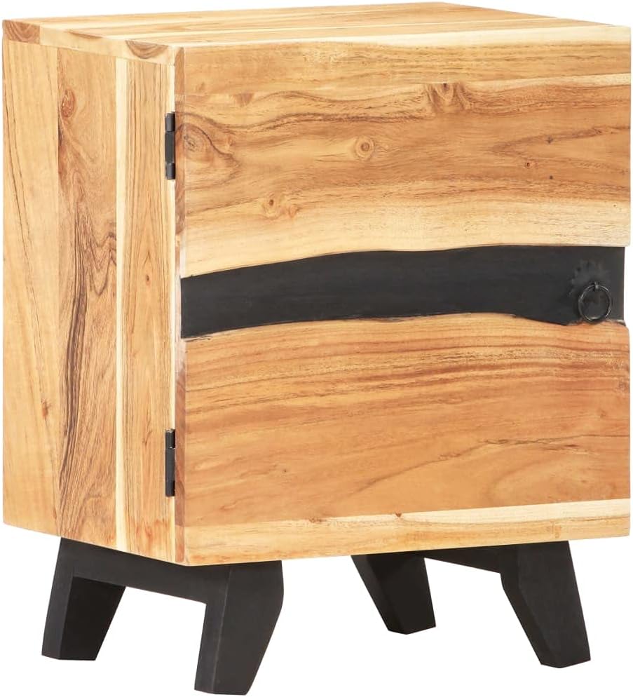 Bedside Cabinet, Sofa Side Table Short Bathroom Cabinet Rustic Entryway Table Wooden Corner Cabinet Suitable for Home Living Room Office Closet 15.7