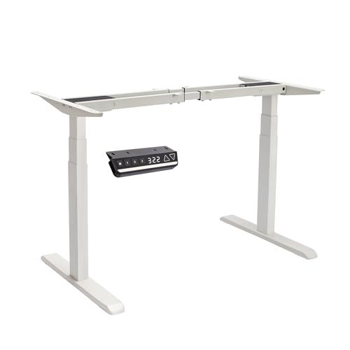 Okin Electric Standing Desk Frame Only, Height Adjustable Desk Legs for 47