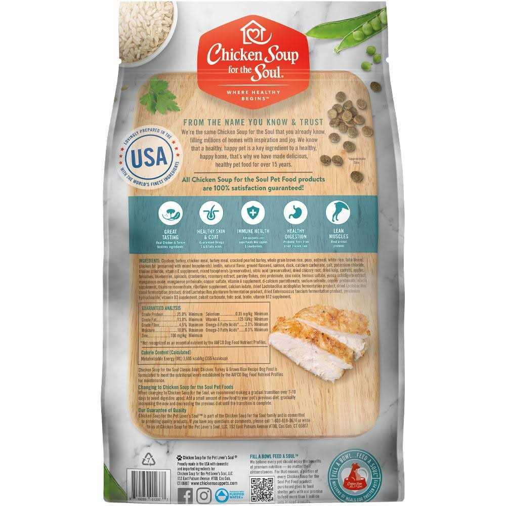 Chicken Soup for The Soul Chicken Turkey Brown Rice Dry Dog Food - Pet Supplies online store