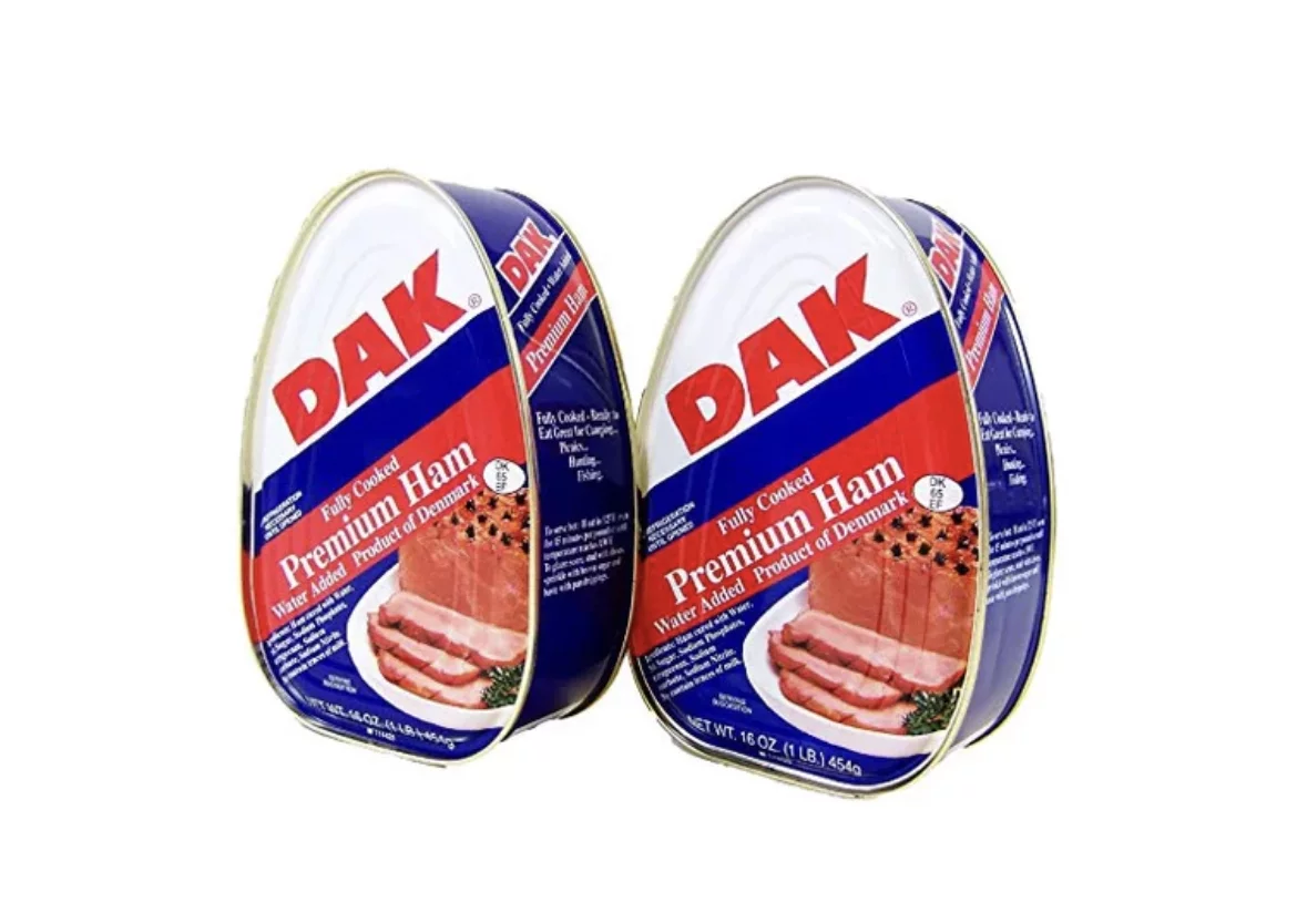 DAK Cooked Canned Ham 16 oz, Ready to Eat for Thanksgiving Christmas Holiday Party Camping Breakfast Dinner Ham Salad Ham and Potato Soup Ham and Pineapple Potluck Idea (2 Pack)