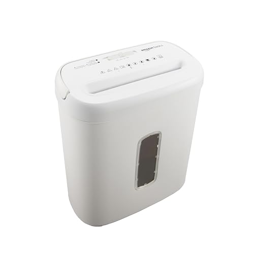 Amazon Basics 8-Sheet Cross Cut Paper Shredder and Credit Card Shredder - Black