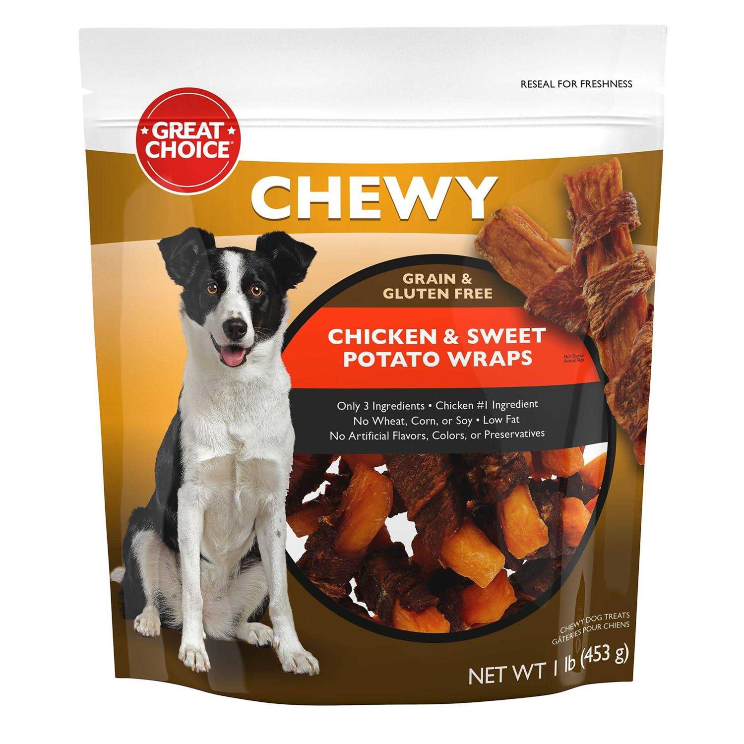 Great Choice Dog Wrapped Treat Chicken and Sweet Potato - Pet Supplies online store