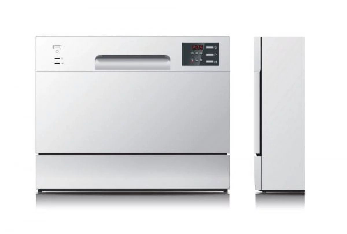 Countertop Dishwasher with Delay Start & LED - Silver
