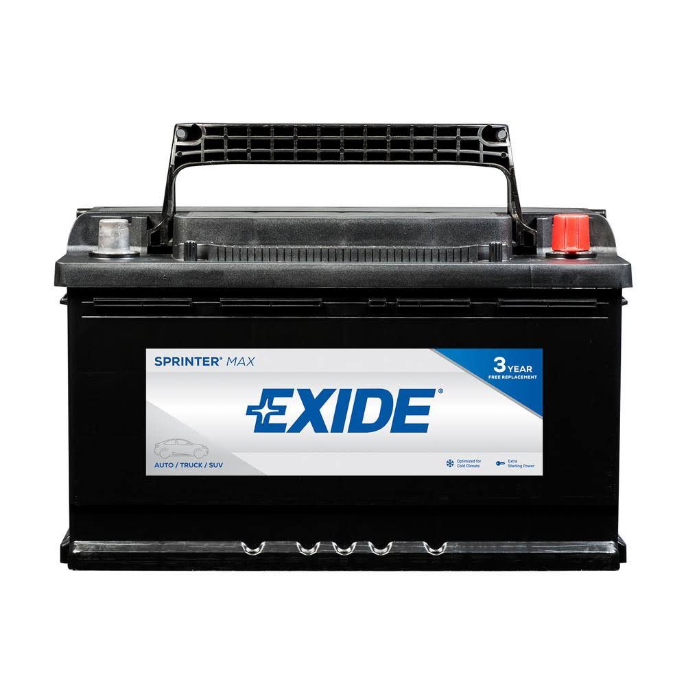 Exide Sprinter Max 12 Volts Lead Acid 6-cell H7/L4/94R Group Size 800 Cold Cranking Amps (BCI) Auto Battery