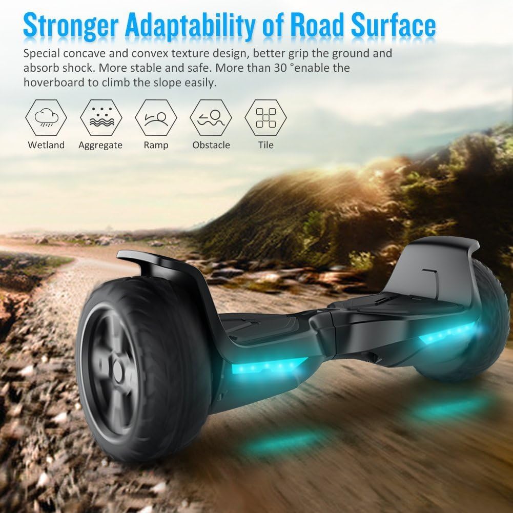 8.5'' All Terrain Off-Road Hoverboard with Bluetooth Speaker, LED Lights, UL2272 Certified