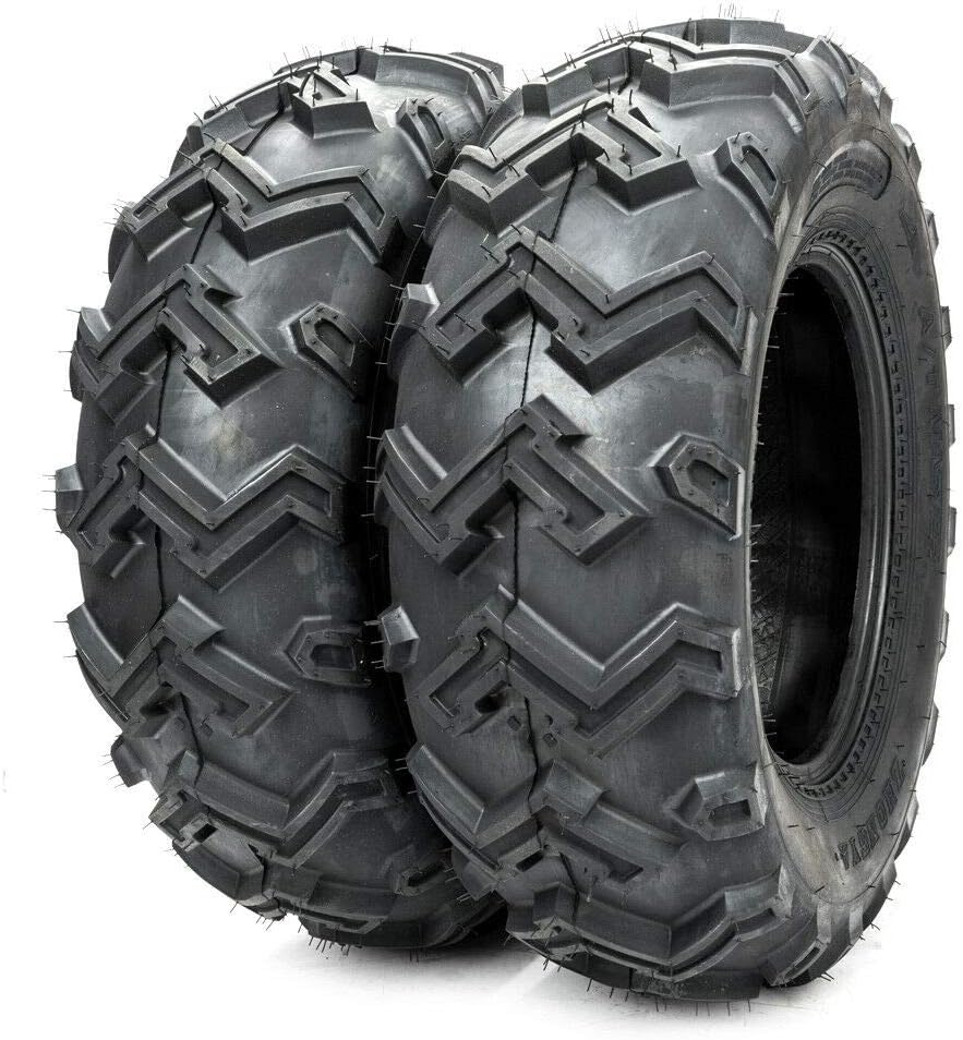 Motorhot Pack of 4 ATV Tires 25x8-12 Front & 25x10-12 Rear Rubber AT Mud Terrain 6 Ply ATV UTV Tires Fit For Yamaha Polaris
