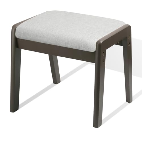 HOUCHICS Vanity Stool Ottoman Foot Stool, 17
