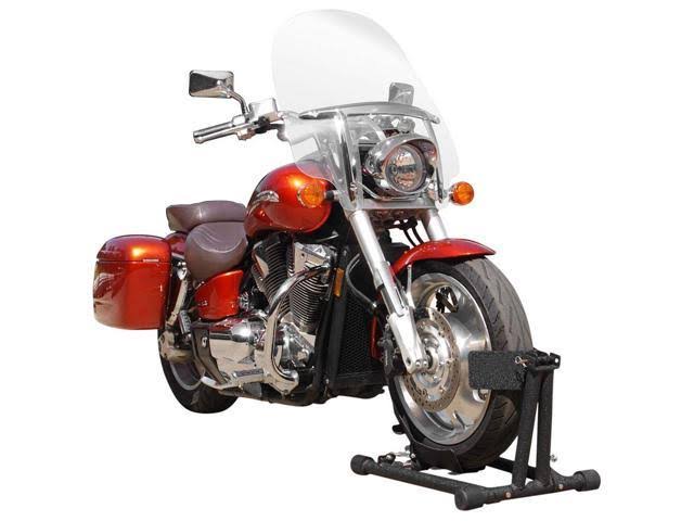 Baxley Trailer Adjustable Self-Locking Motorcycle Trailer Wheel Chock