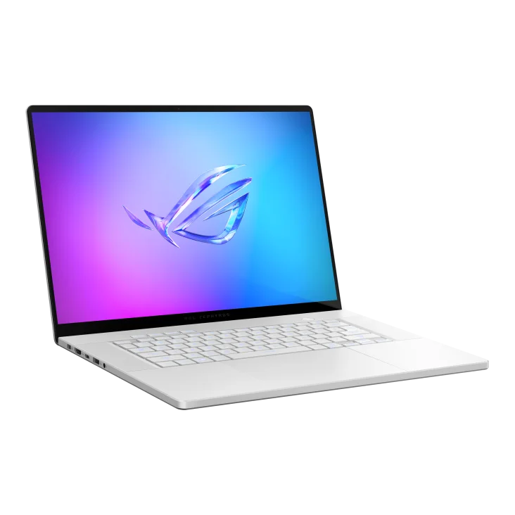 ASUS ROG Zephyrus G16 GU605 16" WQXGA 240Hz OLED Gaming Laptop, Intel Core Ultra 9 285H 2.9GHz, 64GB RAM, 2TB SSD, NVIDIA GeForce RTX 5080 16GB, Windows 11 Pro, Platinum White