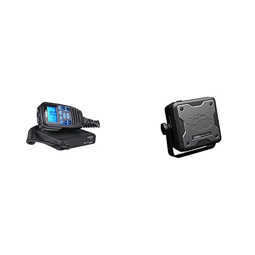 Uniden CMX760 Bearcat Off Road Series Compact Mobile CB Radio, 40-Channel Operation, Ultra-Compact for Easy Mounting, Large 7-Color Backlit LCD Display on Mic with Built-in Speaker Mic, Black