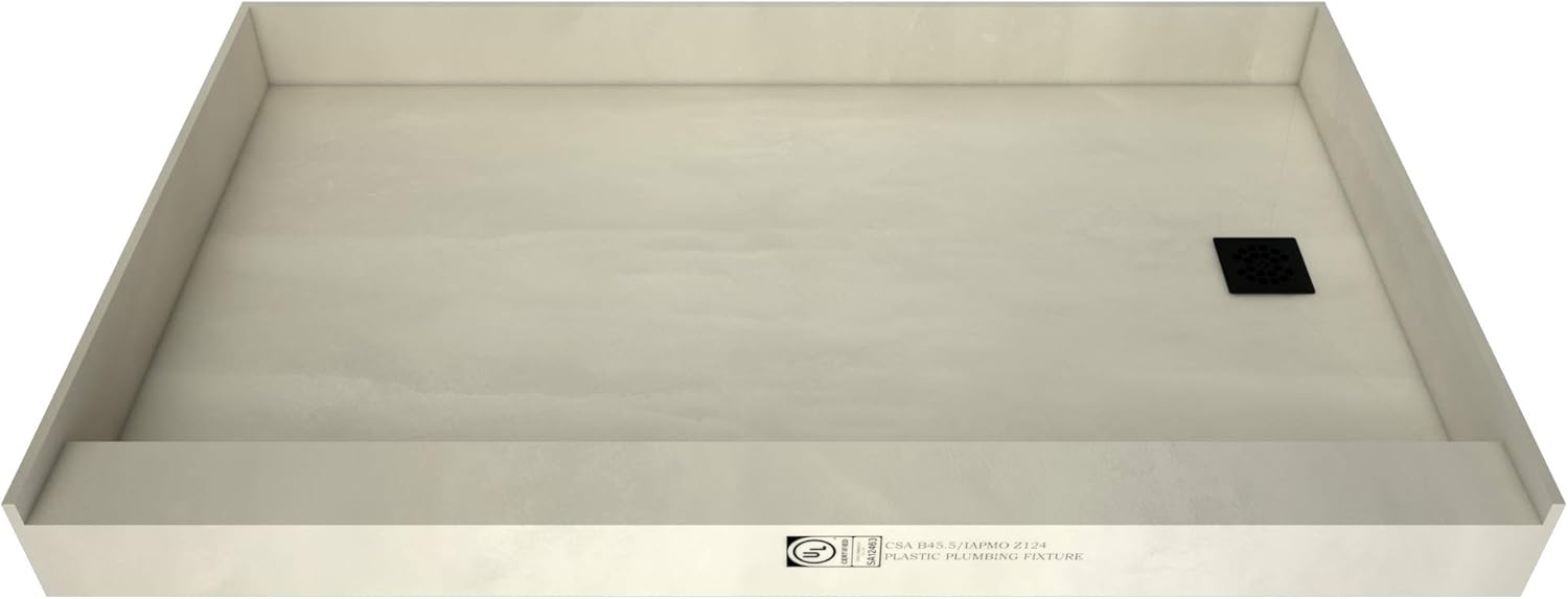 Tile Redi USA RT3660R-PVC-BN3 Trench Shower Pan, 60