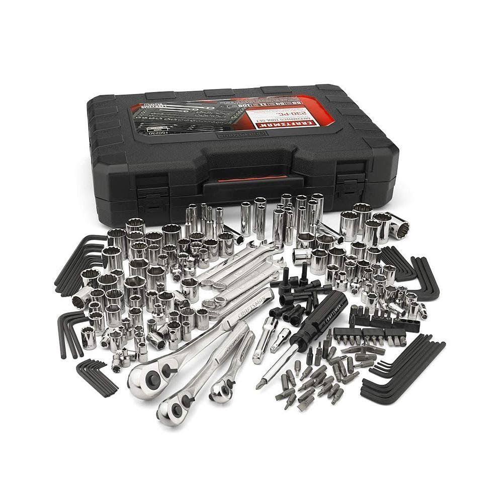 Craftsman 230 Piece Silver Finish Standard Metric Mechanics Tool Set 2