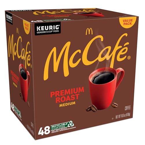 McCafe Premium Roast Coffee, Keurig Single Serve K-Cup Pods, Medium Roast, 96 Count