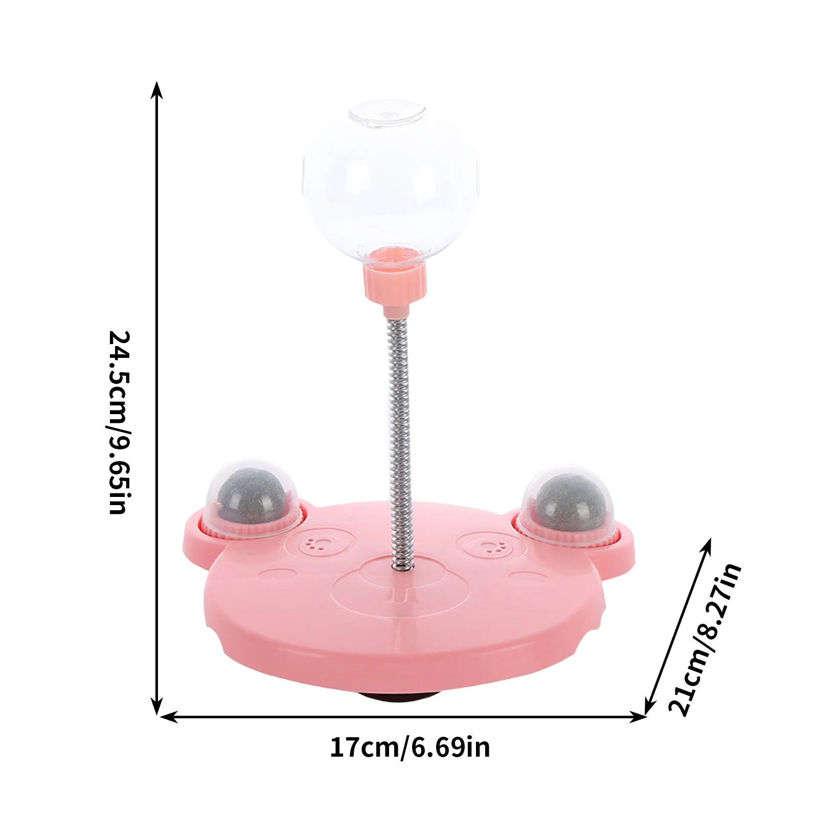 Cat Treat Dispenser, 2025 New Treat Dispensing Dog Toys, Interactive Pet Toy, Multifunctional Slow Feeder Leaking Treats Ball Pet Feeder Toy with Peppermint Balls