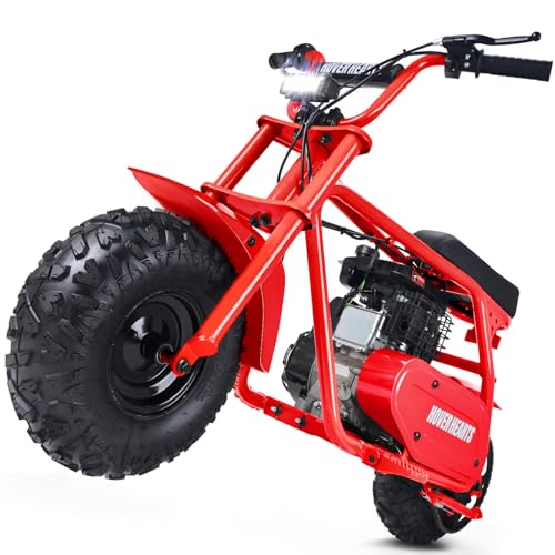 Mini Bike, Gas Dirt Bike, Minibike, Gas Powered Mini Bikes for Adults, 99cc-4 Stroke Pit Bike with Led Light, Min Dirtbike, Motorcycle Max Load 200 Lbs, Max Speed 28 Mph, Age13+