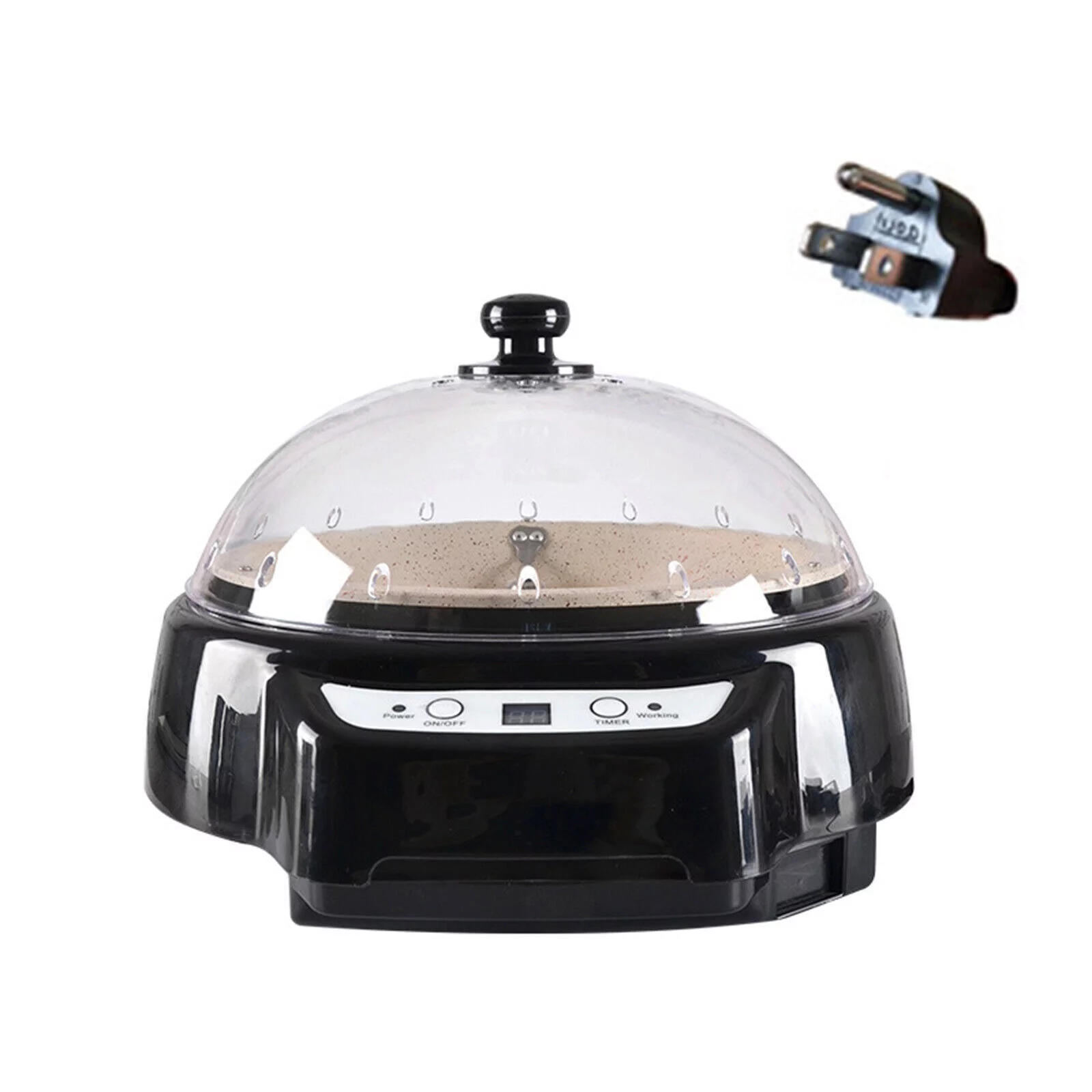 Electric Timed Auto Coffee Beans Roaster Home Coffee Roasting Baking Machine