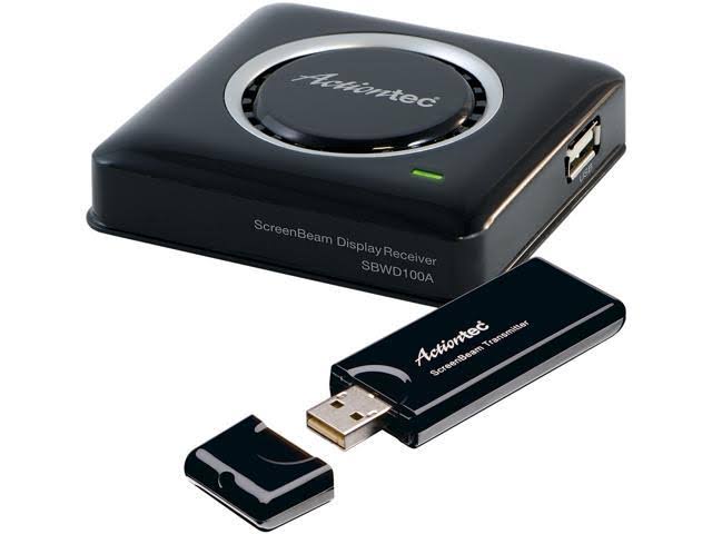 Actiontec ScreenBeam Kit Wireless Display Receiver u0026 Transmitter for Non-WiDi Laptops/Miracast Devices - Wireless A/V Extend