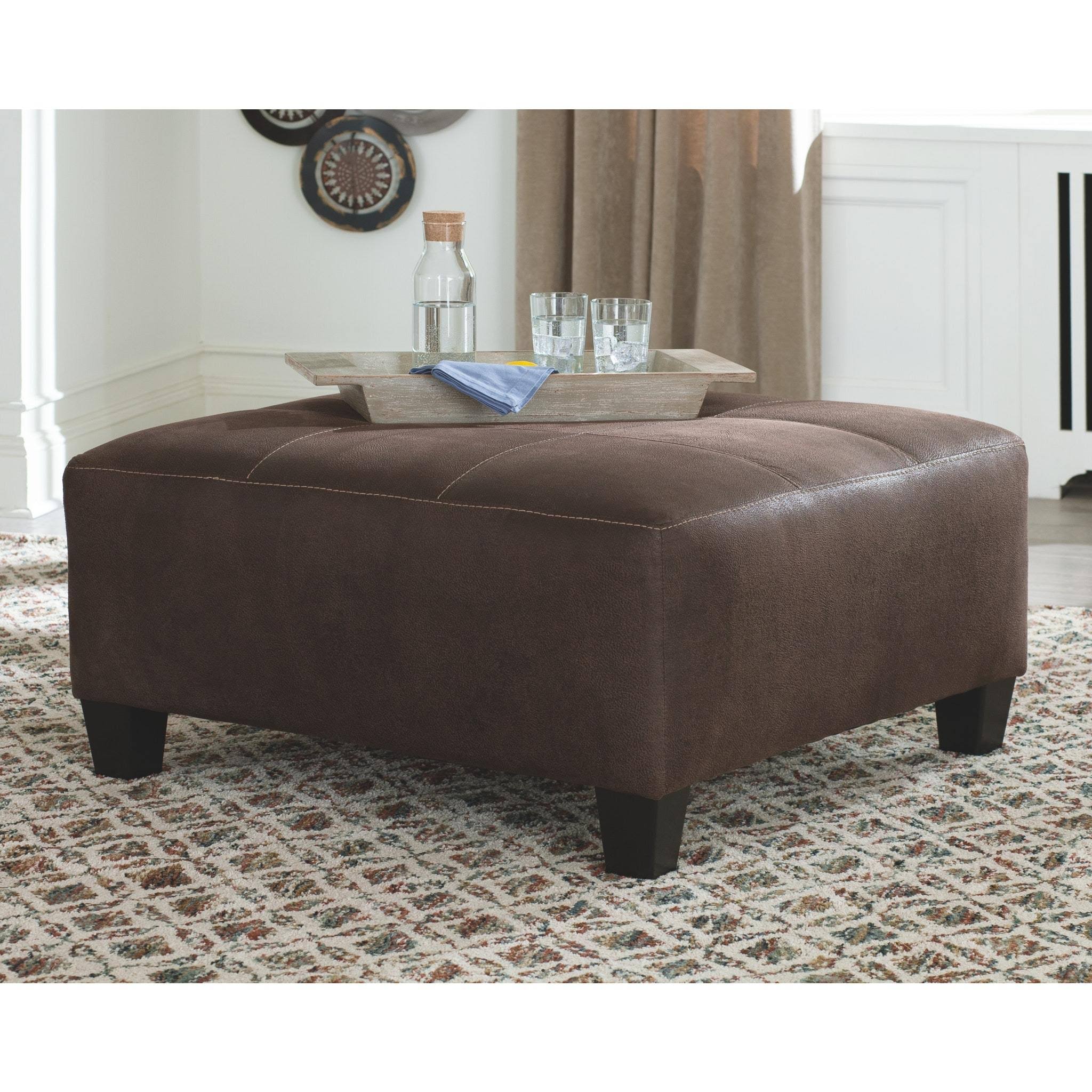 Ashley Navi Oversized Accent Ottoman