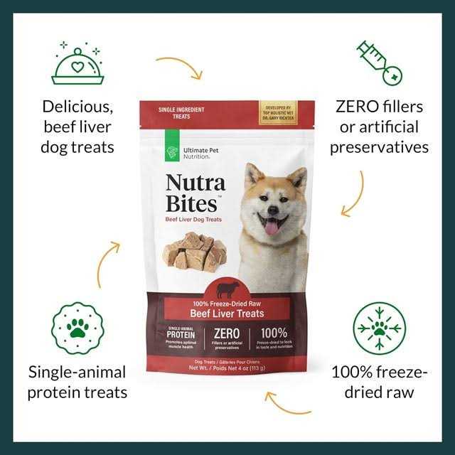 Ultimate Pet Nutrition Nutra Bites Liver Freeze-Dried Dog Treats - Pet Supplies online store