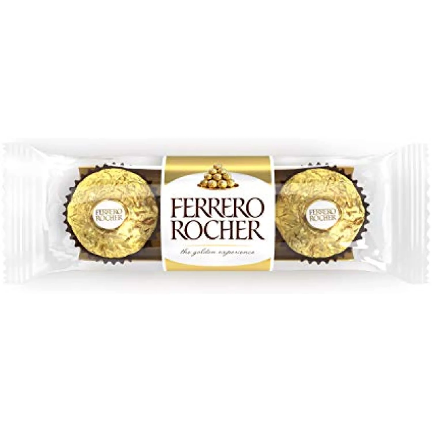 Ferrero Rocher Fine Hazelnut Milk Chocolate, 3 Count, Pack Of 12 Individually Wrapped Chocolate Candy Gifts, 1.3 Oz