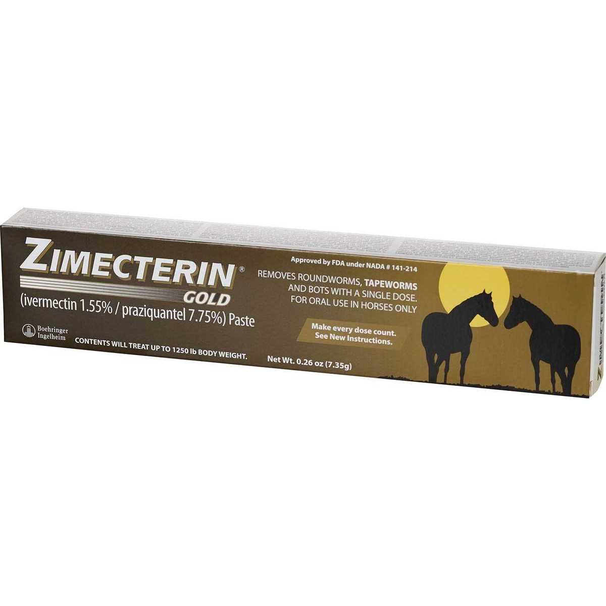 Zimecterin Gold Paste Horse Dewormer by Boehringer Ingelheim - Pet Supplies online store