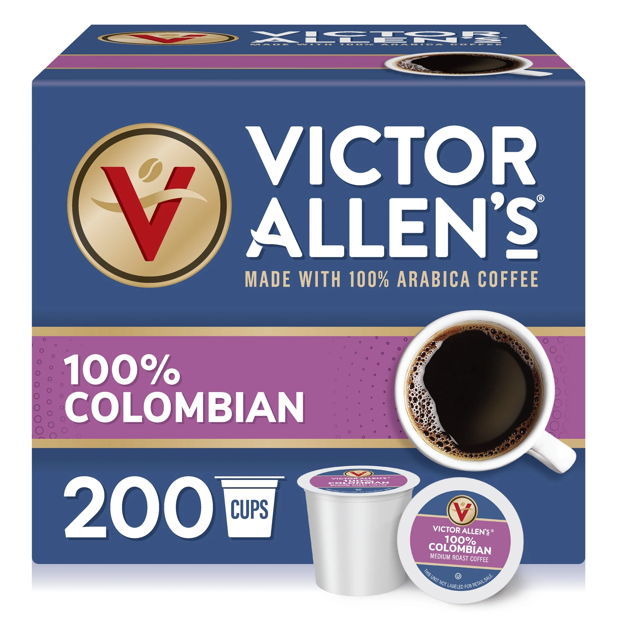 100% Colombian Coffee, Single Serve Coffee Pods for Keurig K-Cup Brewers