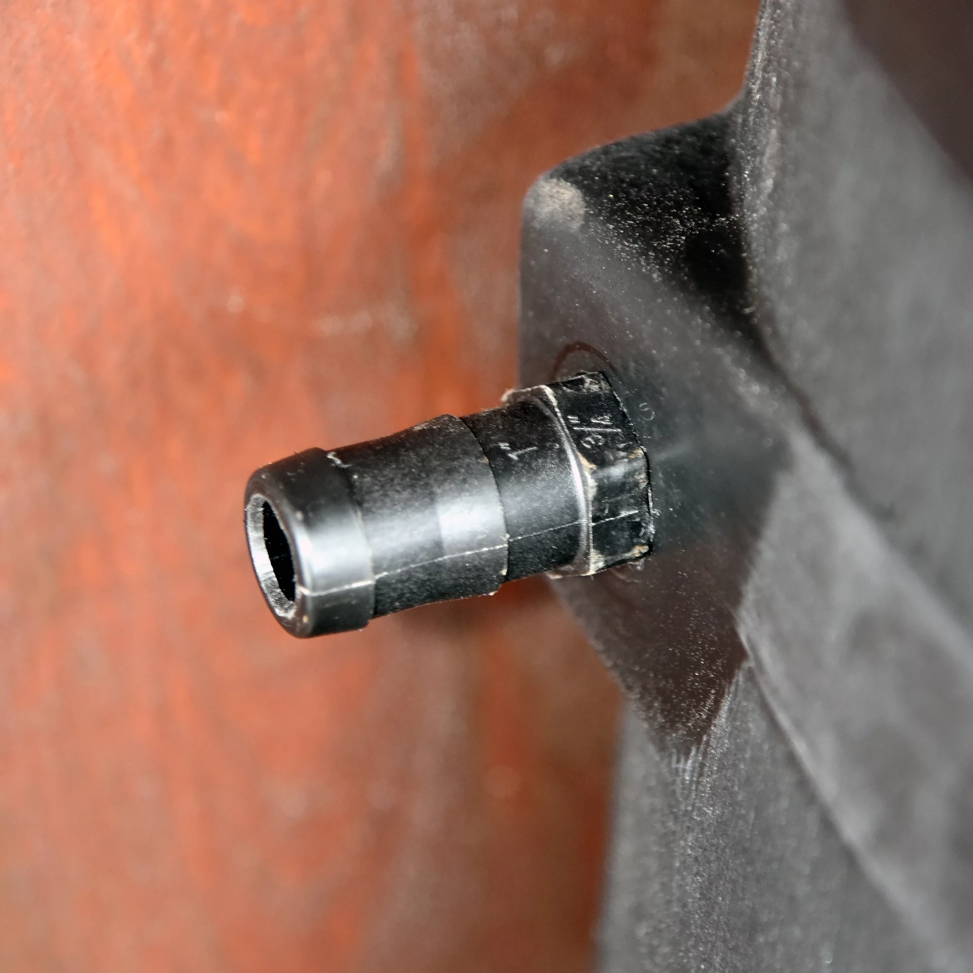 RTS Home Accents Polyethylene 50 Gallon Flat Back Eco Rain Barrel, Black Color